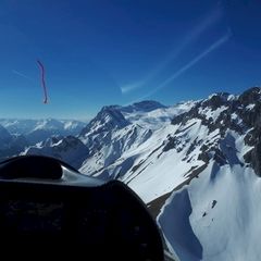 Flugwegposition um 14:29:26: Aufgenommen in der Nähe von Gemeinde Leutasch, Österreich in 2330 Meter